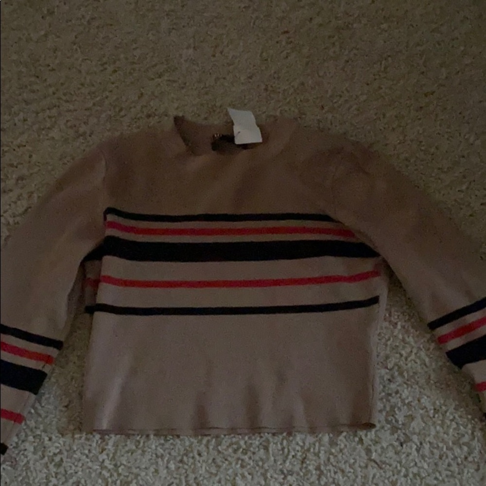 Stripped sweater croptop